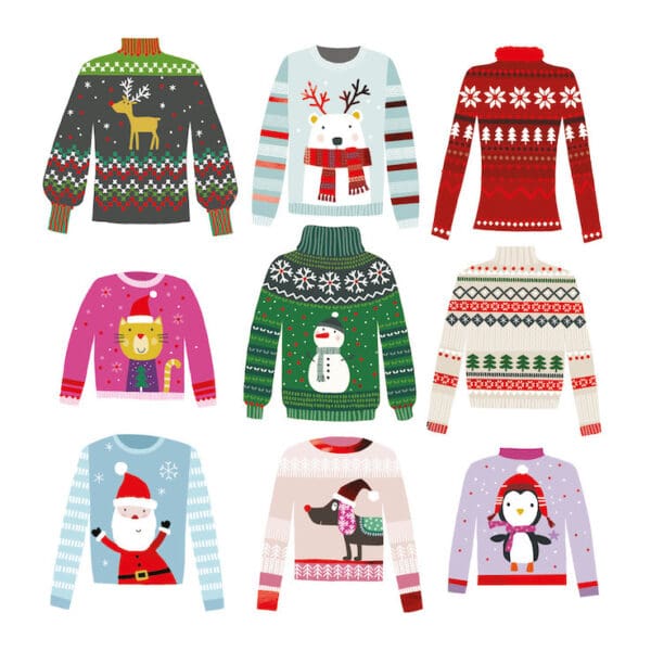 Nine Jumpers Christmas cards